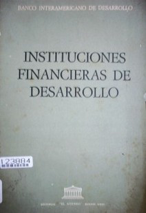 Instituciones financieras de desarrollo
