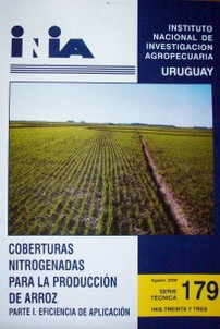 Coberturas nitrogenadas para la producción de arroz