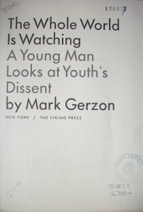 The whole world is watching a young man kooks at youth´s dissent