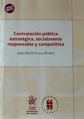 Contratación pública estratégica, socialmente responsable y competitiva