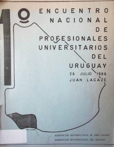 Encuentro Nacional de Profesionales Universitarios del Uruguay