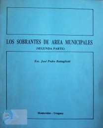 Los sobrantes de área municipales