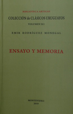 Ensayo y memoria : El juicio de los parricidas ; Las formas de la memoria