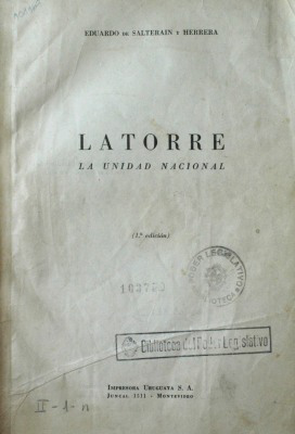 Latorre : la unidad nacional