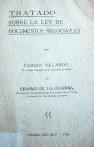 Tratado sobre la ley de documentos negociables