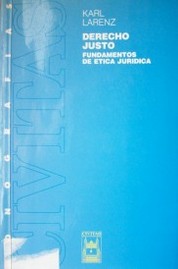 Derecho justo : fundamentos de ética jurídica