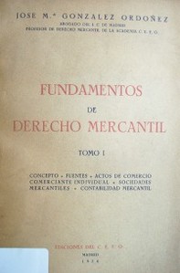 Fundamentos de Derecho Mercantil