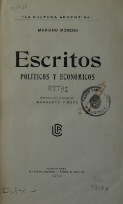 Escritos políticos y económicos