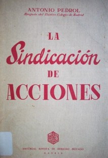 La sindicación de acciones