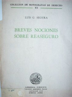 Breves nociones sobre reaseguro