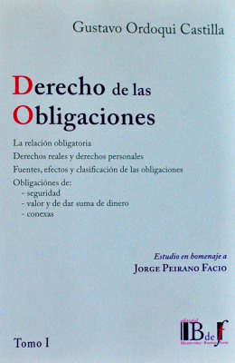Derecho de las Obligaciones : estudio en homenaje a Jorge Peirano Facio