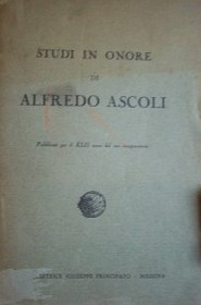 Studi in onore di Alfredo Ascoli