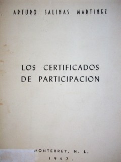Los certificados de participación