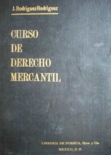 Curso de Derecho Mercantil