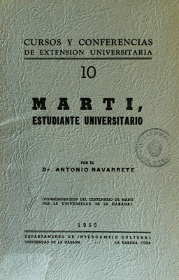 Martí : estudiante universitario