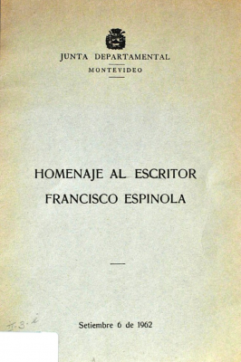 Homenaje al escritor Francisco Espínola