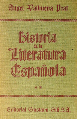 Historia de la literatura española