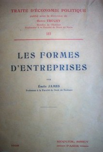 Les formes d'entreprises