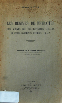 Les régimes de retraites : des agents des collectivités locales et établissements publics locaux