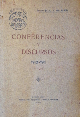 Conferencias y discursos : 1910-1911
