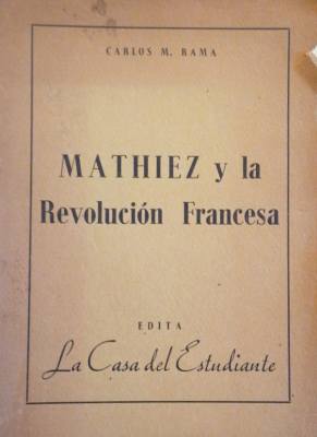 Mathiez y la Revoluci&oacute;n Francesa