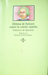 Defensa de Epicuro contra la común opinión