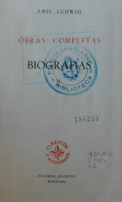 Obras completas : biografías