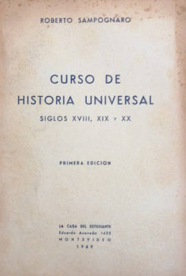 Curso de Historia Universal : siglos XVIII, XIX y XX