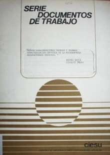 Nuevas consideraciones teóricas y primera caracterización empírica de la microempresa manufacturera uruguaya