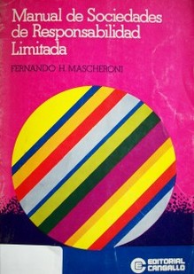 Manual de sociedades de responsabilidad limitada