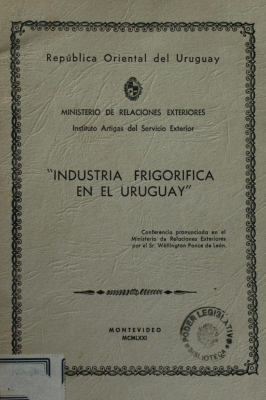 Industria frigorífica en el Uruguay