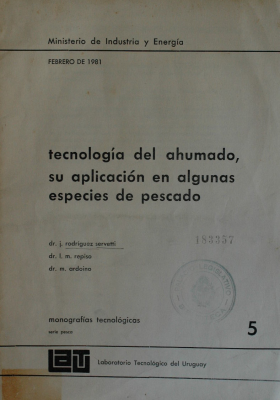 Tecnología del ahumado, su aplicación en algunas especies de pescado