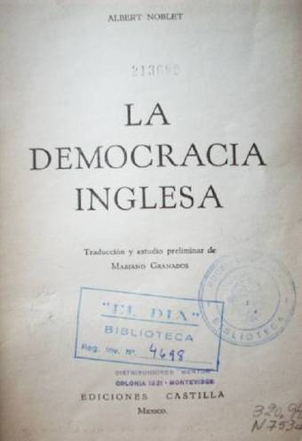 La democracia inglesa