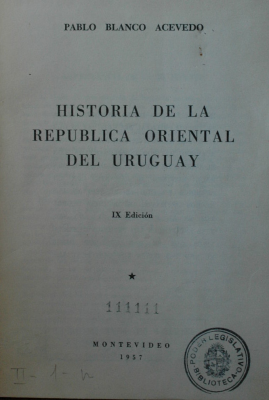 Historia de la República Oriental del Uruguay