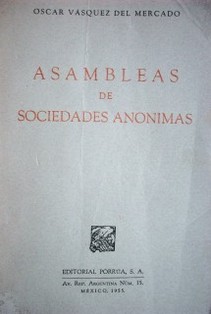 Asambleas de sociedades anónimas