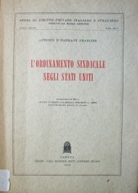 L'ordinamento sindacale negli Stati Uniti