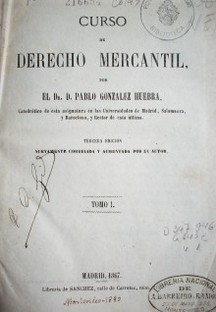 Curso de derecho mercantil