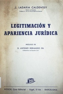 Legitimación y apariencia jurídica