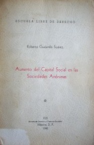 Aumento del capital social en las Sociedades Anónimas