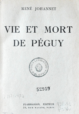 Vie et mort de Péguy