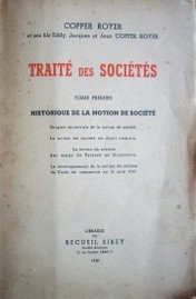 Traité des sociétés