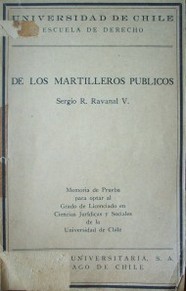 De los martilleros públicos