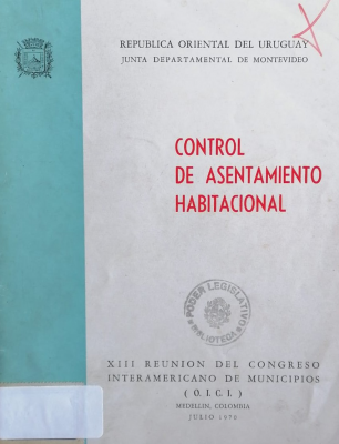 Control de asentamiento habitacional