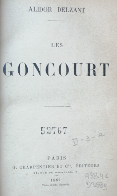 Les Goncourt