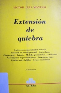 Extensión de quiebra