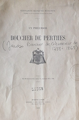Un precursor : Boucher de Perthes