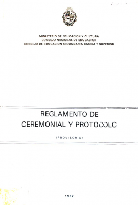 Reglamento de ceremonial y protocolo