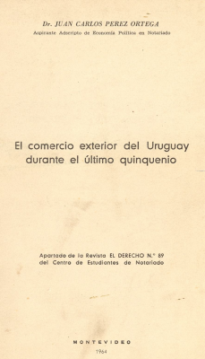 El comercio exterior del Uruguay durante el último quinquenio