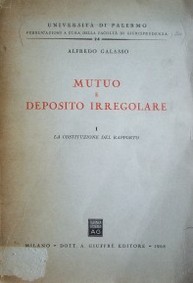 Mutuo e deposito irregolare