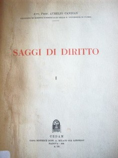 Saggi di diritto